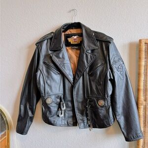 Vintage Harley Davidson Leather Jacket